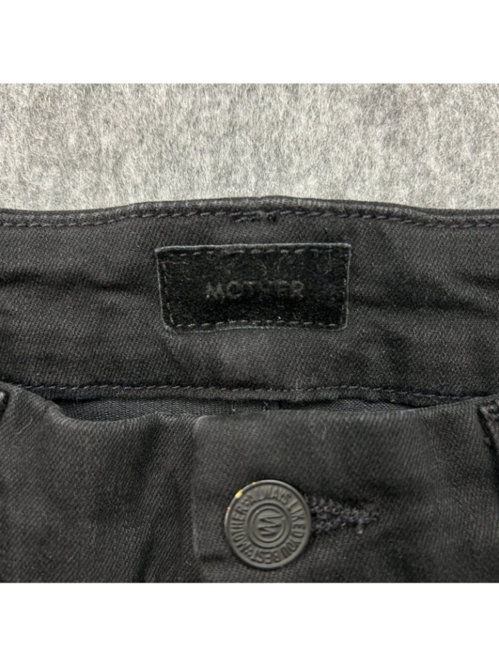 Mother The Looker Skinny Jeans Women's Size 28 Not Guilty Black Wash Denim - Picture 4 of 15